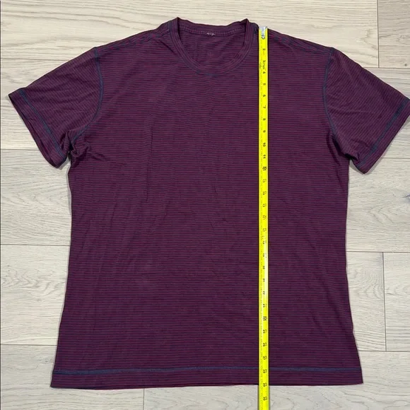 Lululemon Men's Red Striped Shirt - Picture 3 of 8